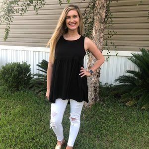 Black Beauty Babydoll Tank Top